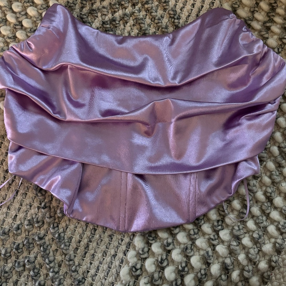 purple corset top